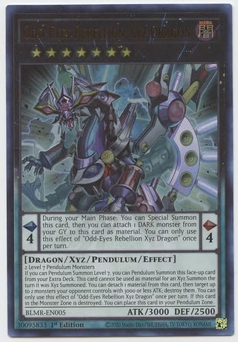 Amazon.com: Odd-Eyes Rebellion Xyz Dragon - BLMR-EN005 - Ultra