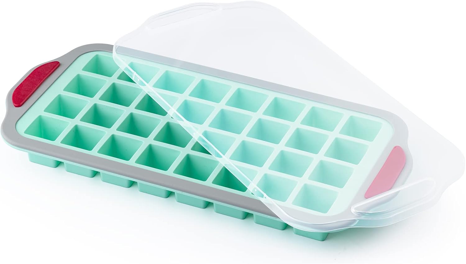 Ice Cube Tray with Lids, 1inch Ice Cube Maker, Covered Ice