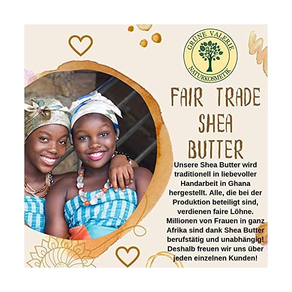 Goldene unrafinierte Shea Butter von Grüne Valerie | 250g Grade A+ | kaltgepresst, enthält alle Nährstoffe! | 100… – Bild 8