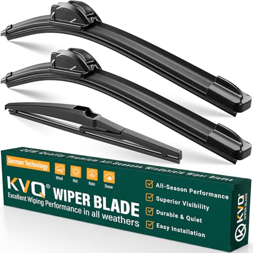 Image of Windshield Wiper Blades Replacement for Toyota Highlander 2008-2019, Lexus GX460 2011-2023 Original Factory Quality Front Rear Wiper Blade Set - 26 inch 20 inch 12 inch (Set of 3)