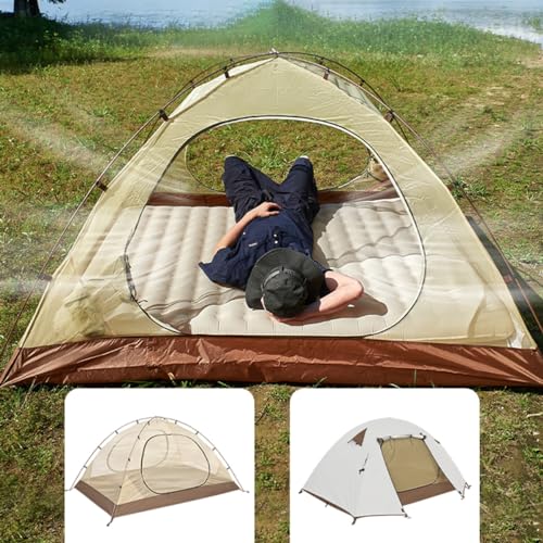 Carpa de camping para 3 personas color caqui miniatura 2
