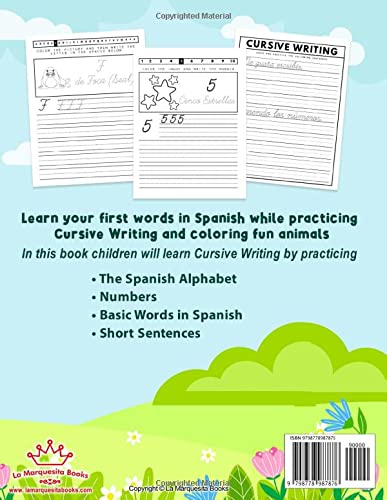 Cursive Handwriting Workbook for Kids in Spanish - Image 2