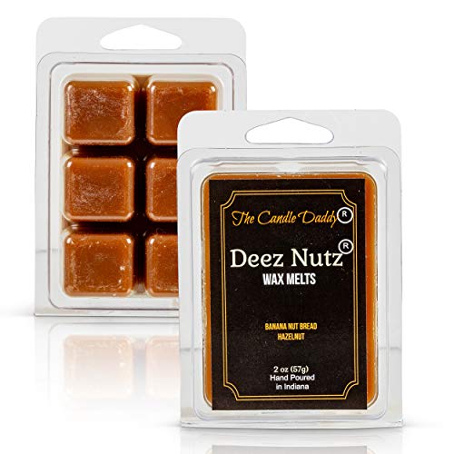 The Candle Daddy Deez Nutz- Funny Banana Nut Bread Scented Melts- Maximum Scent Wax Cubes/Melts- 1 Pack -2 Ounces- 6 Cubes #TOP1