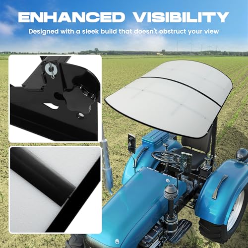 Image of ECOTRIC Tractor Canopy Compatible with All ROPS 48-3 /8 inch X 48-3 /8 inch