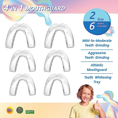 The Confidental RA0020 Mouth Guard For Grinding Teeth At Night - 2 Models For Child Or Small Mouth Pack Of 6 Moldable Dental Night Guards thumb #1
