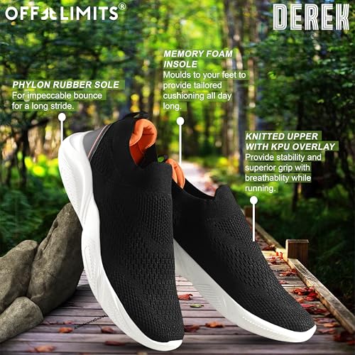 Image of OFF LIMITS Derek Men's Slip-On Walking Shoes |Easy Wear for Daily Comfort & All-Day Support