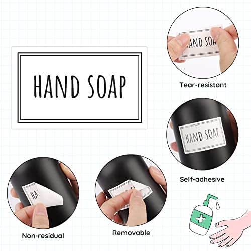 Image of Segbeauty Waterproof Labels for Bottles, 36PCS Laundry Labels Bathroom Labels for Organizing, Self-Adhesive Removable Cleaning Label Soap Stickers for Bathroom Kitchen Laundry House Organization
