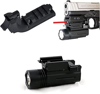 GOTICAL Beretta M9 Mount Picatinny Rail Mount for Hunting Shooting | Beretta M9 Mount Rail Adapter Strong Grips Durable items (Rail Mount & Flashlight) - Gotical