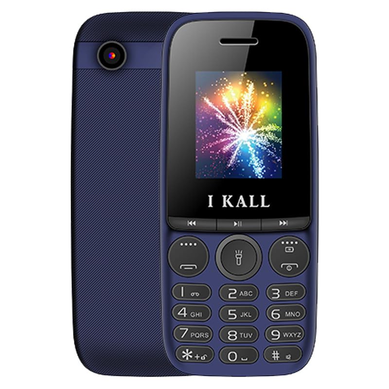 IKALL K40 Feature Phone - 1.8" Display, 1000mAh, FM, Bluetooth, MP3, Torch (Dual Sim, Blue) (B0DDCCPB5L) Amazon Price History, Amazon Price Tracker
