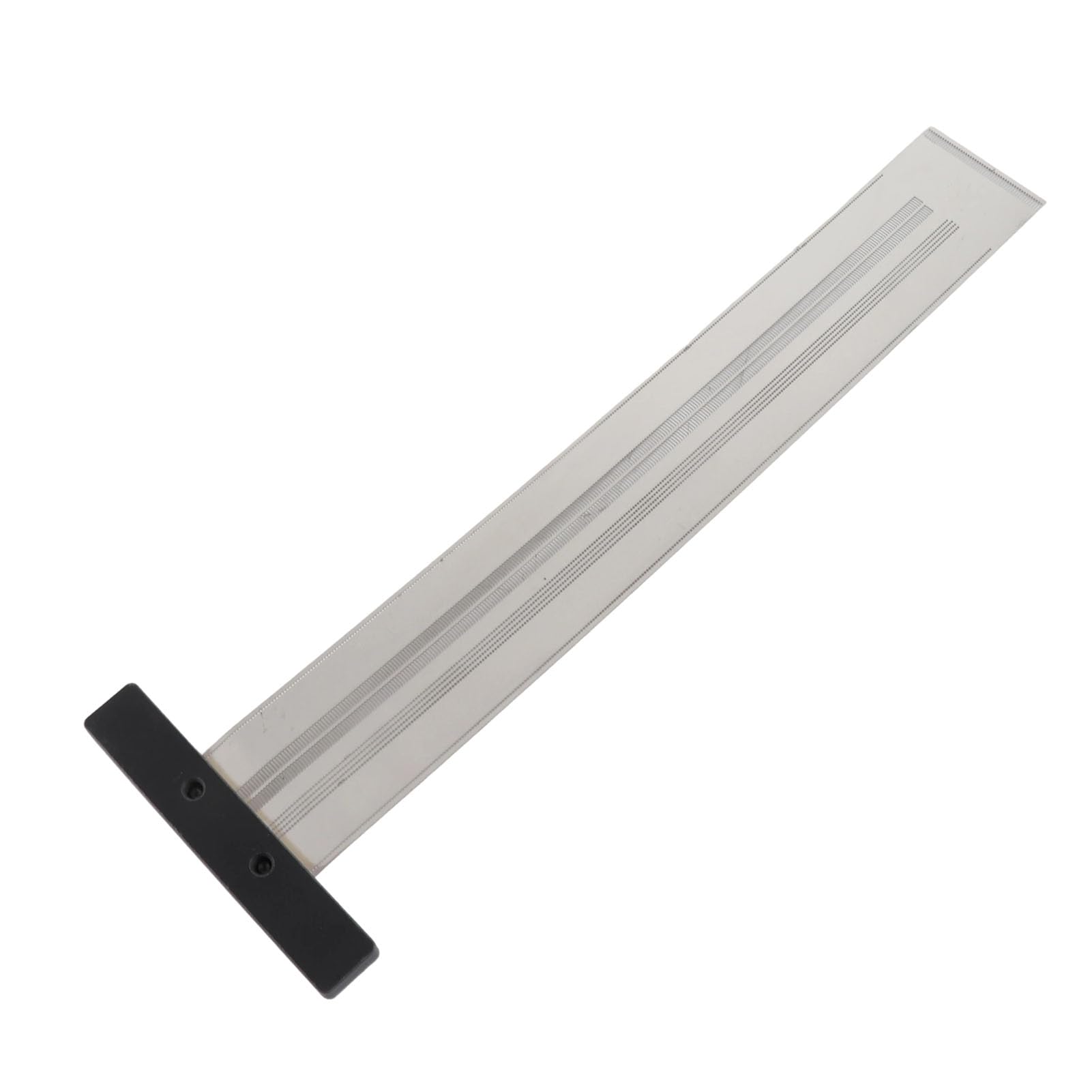 TOPINCN Règle de Ligne en Acier Inoxydable, échelle de Type T Durable, Règle de Traçage Précise pour Fournitures Industrielles 300mm pour les Amateurs de Bricolage
