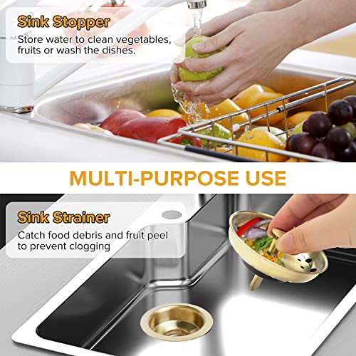 Coladores para fregadero de cocina juego 2 piezas 3.5 pulg miniatura 6