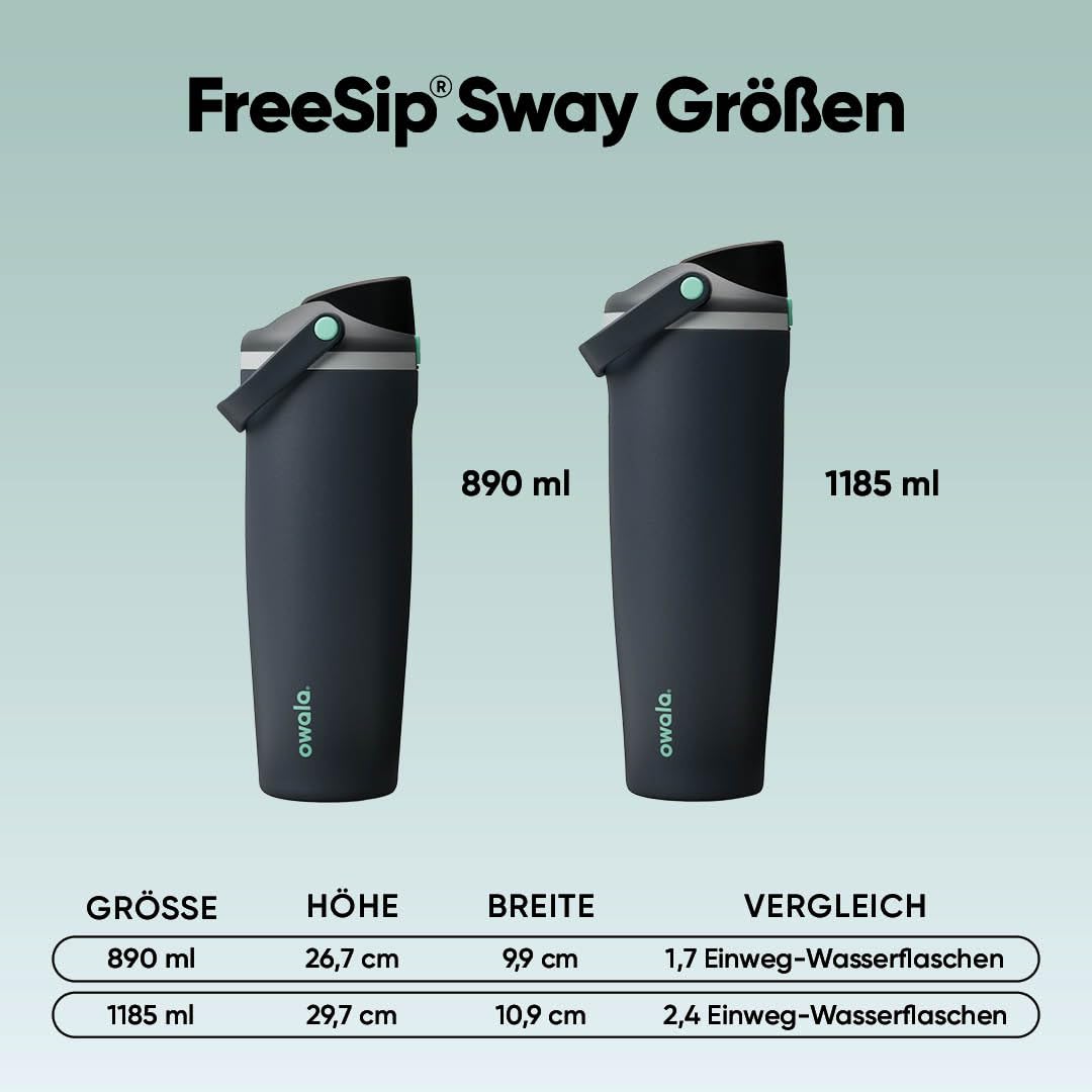 Owala FreeSip Sway - Stainless Steel - 40oz - Foggy Tide