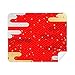 Clouds Geometry Red Pattern Japan Cleaning Cloth Screen Cleaner 2pcs Suede Fabric