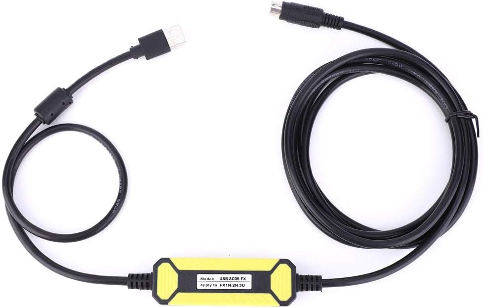 PLC Programming Cable, Long Lasting Built in LED Indicator Programming Cable Small Compact Dustproof Waterproof for Home for Industry for Replacement