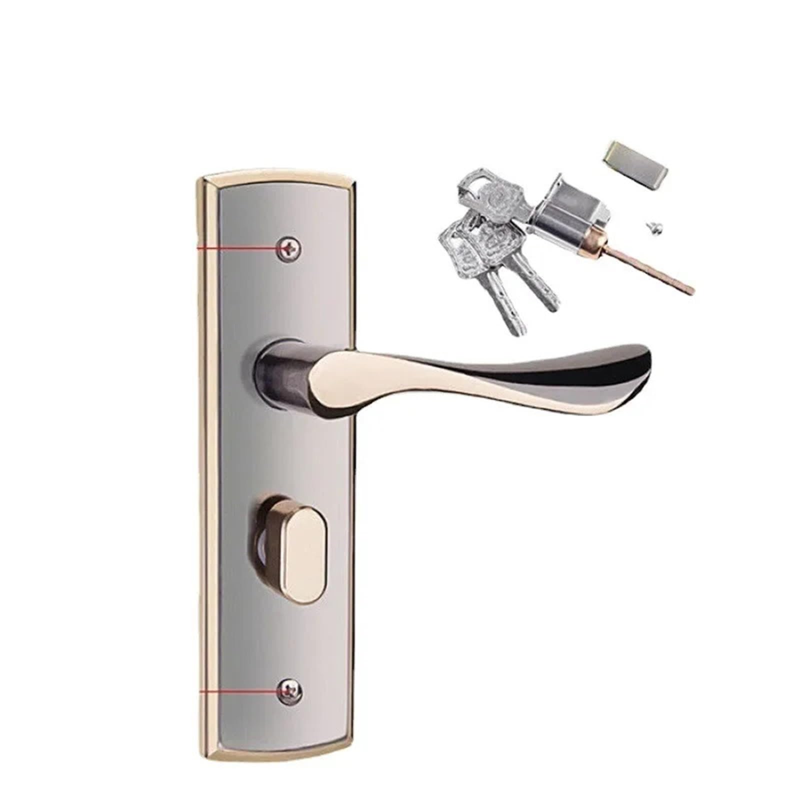 Sxolcoufoh L Single Tongue Door Indoor Room Handle Ock 1Pcs(L)