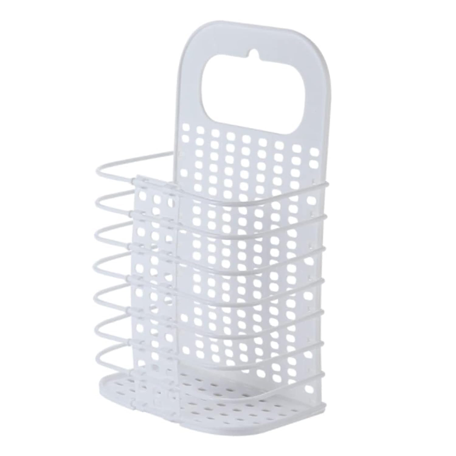 Folding Laundry Basket Plastic Storage Basket Home Wall-Mounted Dirty Clothes Basket Bathroom Clothes Storage Basket (Multi Color)-image-11