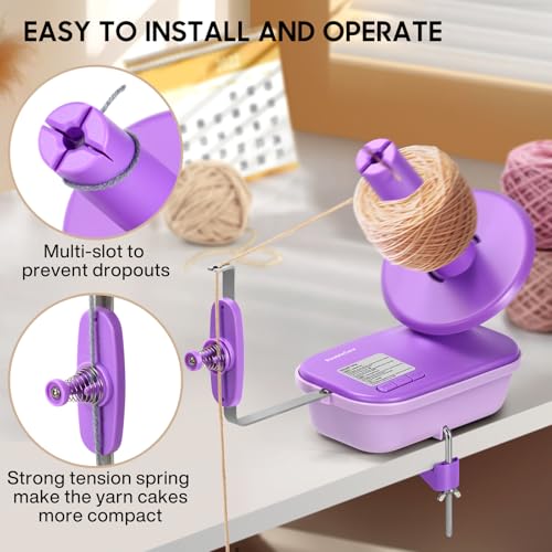 Image of The Helper for Knitting Enthusiast,Purple