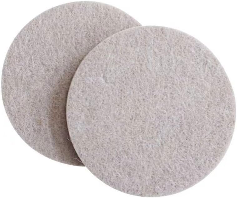 MR. DIY Crafts 8 Pcs, Self-Adhesive Felt Floor Protection Pads, Round, Beige for Table and Chair Legs (8, Beige, 4 x 4 cm)