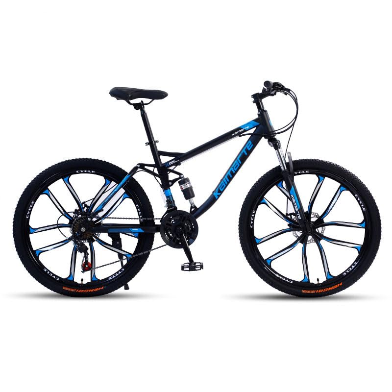 26 Zoll Mountainbike, 24-Gang Fahrrad MTB mit Vollfederung, MTB Dirt Bike...