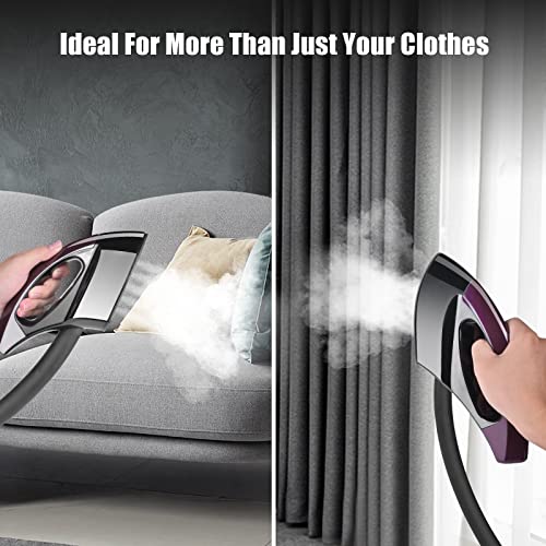 Anthter Steamer For Clothes, 1500W Standing Garment Steamer With Updated Ceramic Steam Nozzle, 2.5L Water Tank For 95 Mins Continuous Steaming, 35S Heat-Up Wrinkle Remover, Adjustable Pole For Storage #TOP4