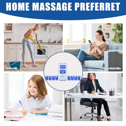 Image of Period Simulator Machine for Men,Period Pain Simulator for Men,8 Modes Period Cramp Simulator,with 10 Replacement Pads,for Muscle /Back /Shoulder /Neck /Leg /Calf Pain Relief