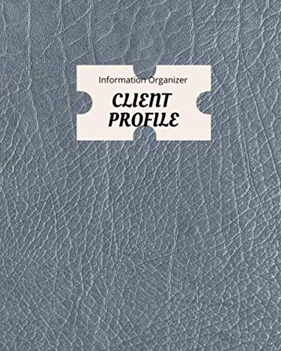 Amazon.com: Client Profile Information Organizer: Book organizer for ...