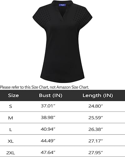 Miniatura 6 de Moydan Polo de golf para mujer, ligero, absorbe la humedad, camisetas atléticas de tenis