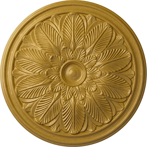 Image of Ekena Millwork CM22BOIGS Bordeaux Ceiling Medallion, Iridescent Gold