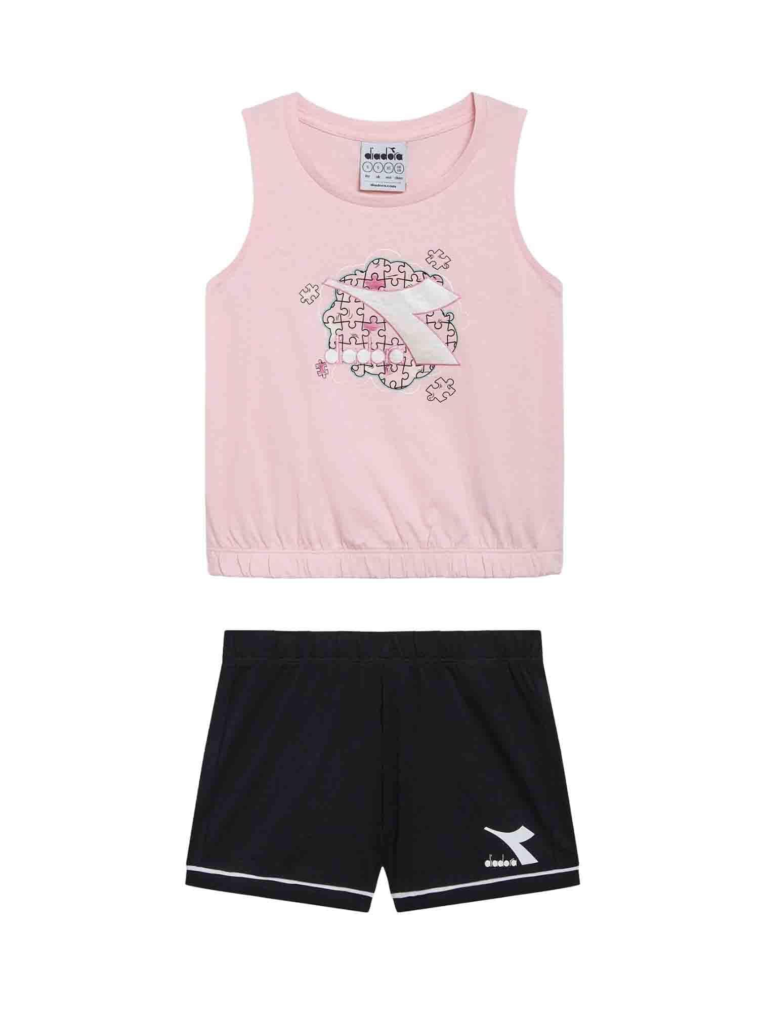 Diadora Completino Smanicato Puzzles Girl Completini