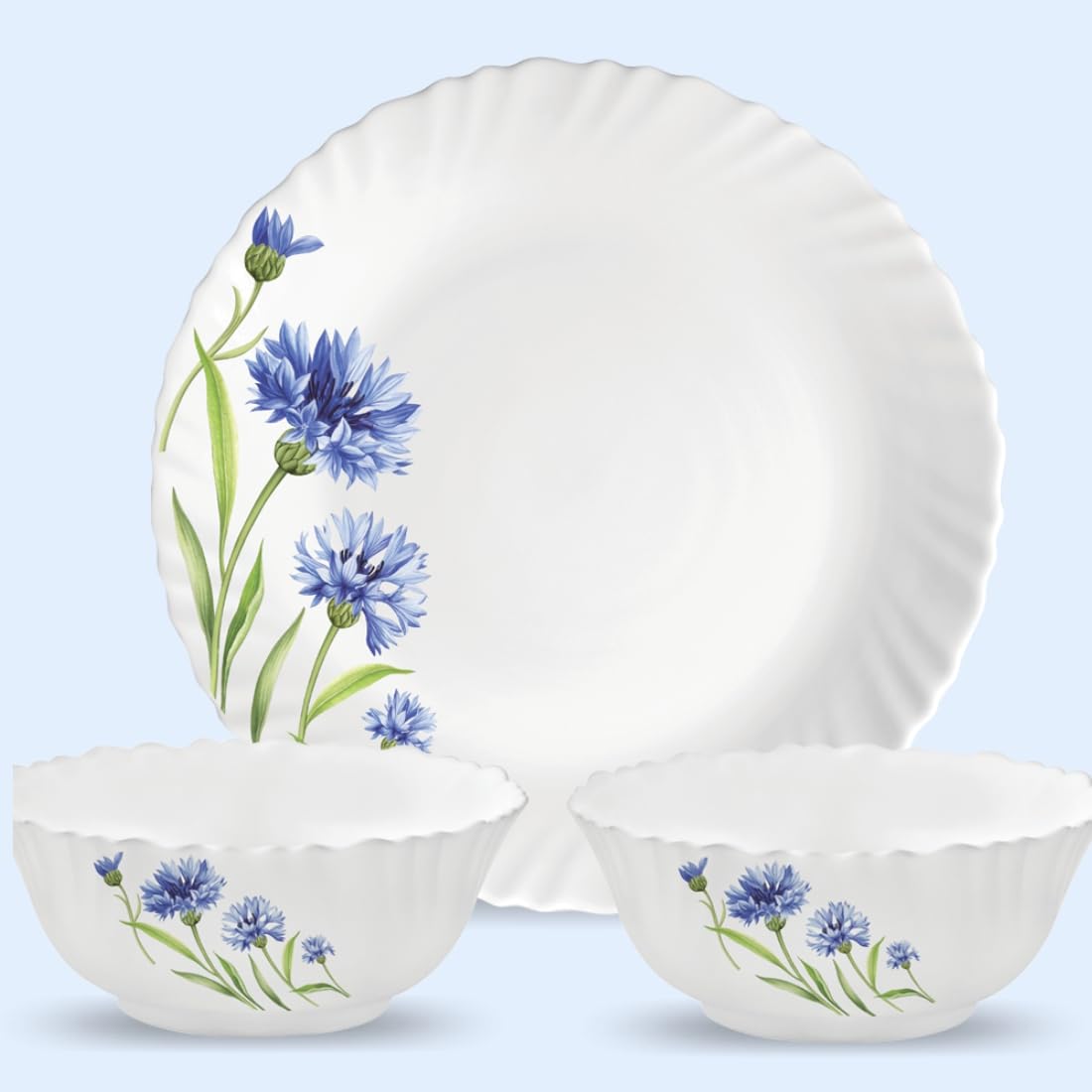 La Opala Floral Fountain Dinner Set - 35 Pcs -4