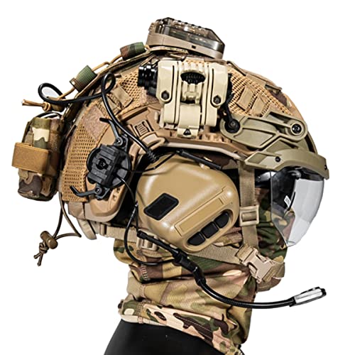 Casque tactique airsoft Fast complet avec masque et lunettes trois lentilles