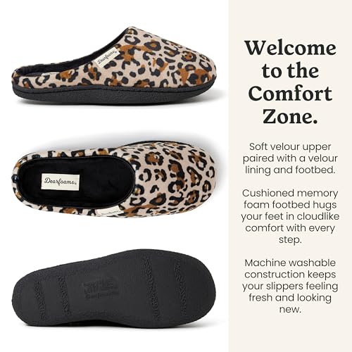Image of Leslie Terry Clog House Shoes with Memory Foam, Indoor Slippers with Wide Widths