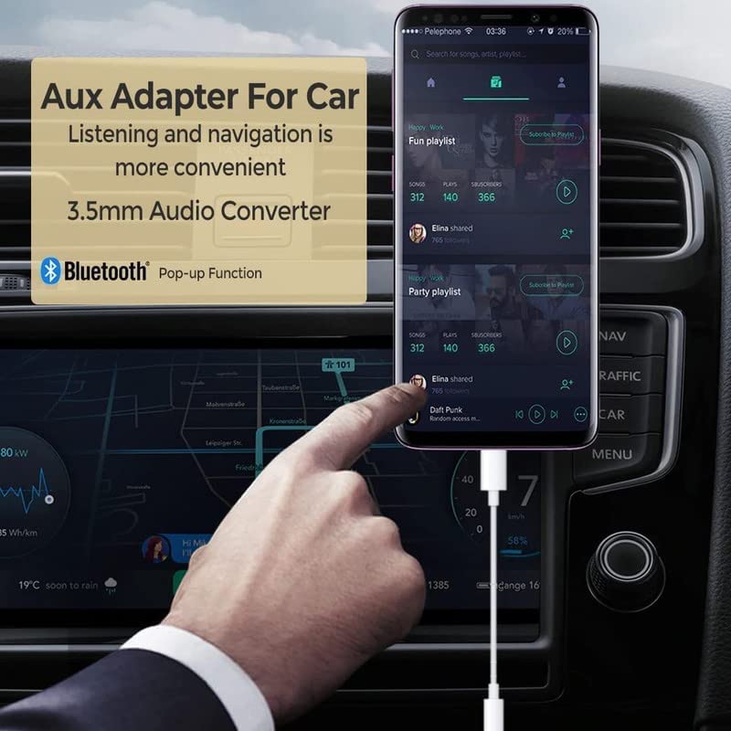 Image of Apple-Mfi Certified Lightnin.G Adapter to 3.5 Mm Headphone Jack, Aux Audio Jack, I-Phone Superfast Charger Adapter Compatible with 14 /13 /12 /11 Pro /Xr /Xs Max /X /8 /6 All iOS Devices (Ultra /Plus /Fe)