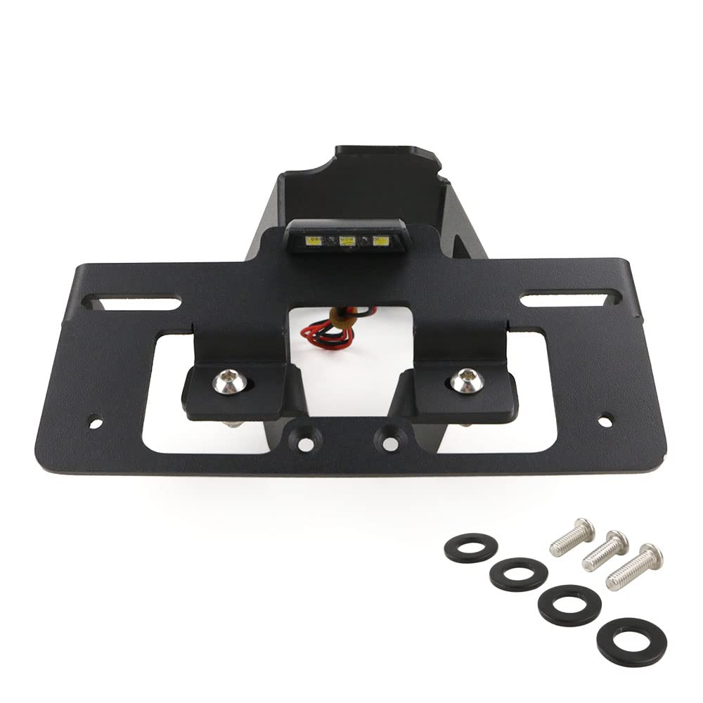 CNC Kennzeichenhalter Fender Eliminator Für Aprilia RS660 & Tuono 660 (2020–2021) – Schwarz Pulverbeschichtet