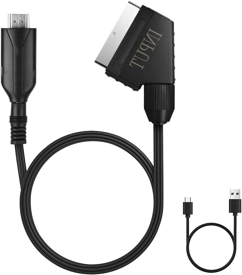 QGECEN Convertidor de euroconector a HDMI con cable HDMI