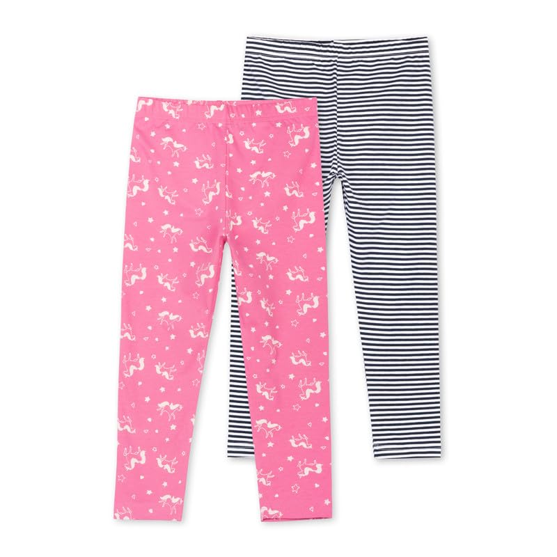 Image of ARIEL Cotton Printed Non-Transparent Regular Fit Ankle Length Leggings for Girls