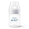 Philips Avent Anti-Colic Plastic Baby Feeding Bottle |125ml - Pack of 1 | Anti - Colic Value Reduces Colic and Discomfor