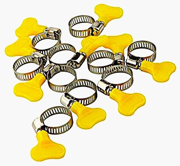 Image of SAWS Adjustable Stainless Steel Hose Clamps, Pack of 10, 3 /4 Inch