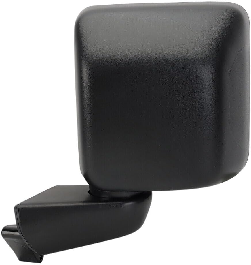 Left Black Side Mirror Assembly For Jeep Wrangler Gladiator 2018-2024 Manual Fold With Blind Spot Heated 7 Pins Driver Side CH1320451