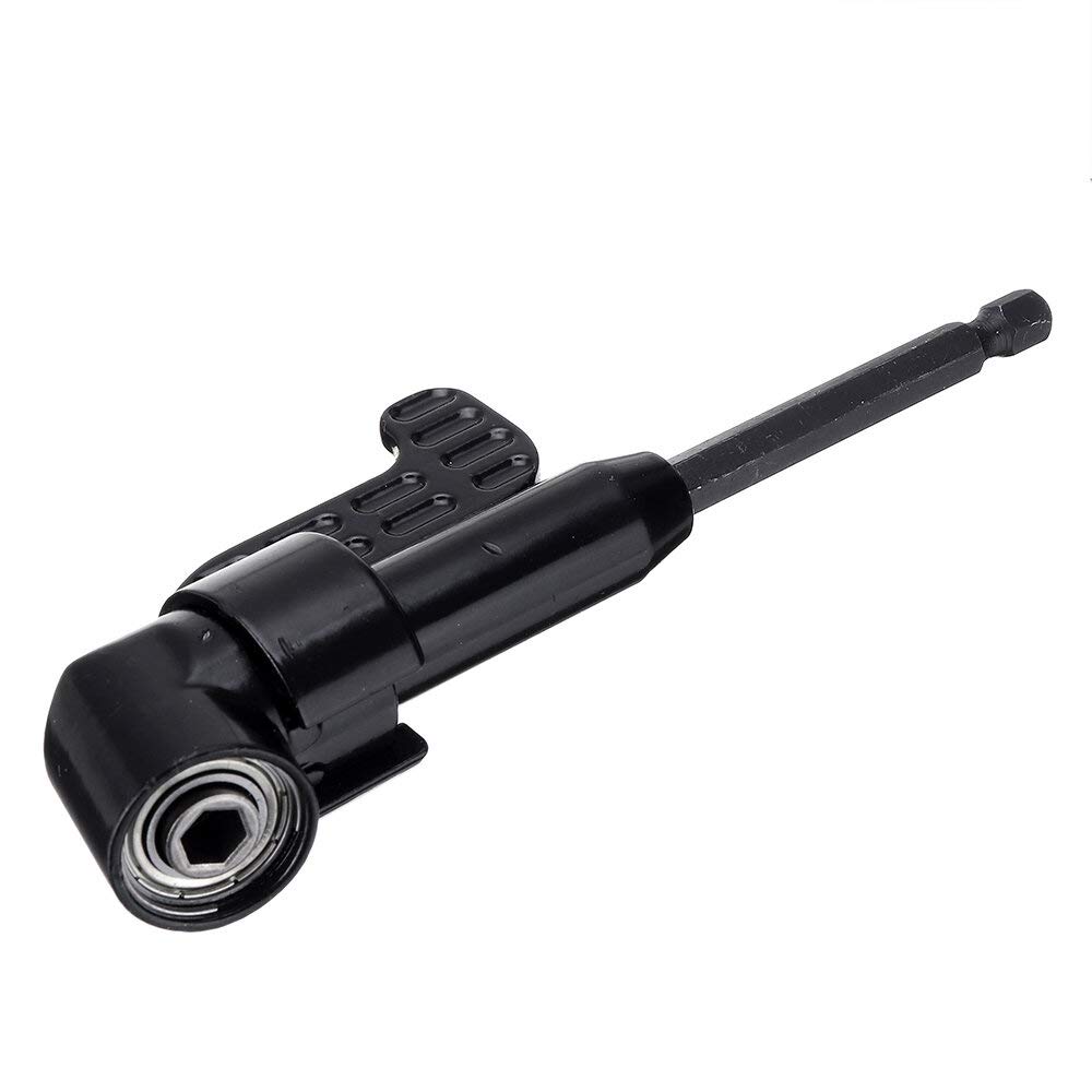 Estensione driver ad angolo retto 105 gradi angolo retto driver angolo di estensione cacciavite potenza trapano attacco 1/4 "esagonale bit presa cacciavite adattatore supporto per spazio di