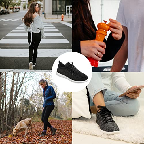 isotoner Zenz Womens Lace Up Slippers, Lightweight Unlined Sport Knit Slip-Ons4