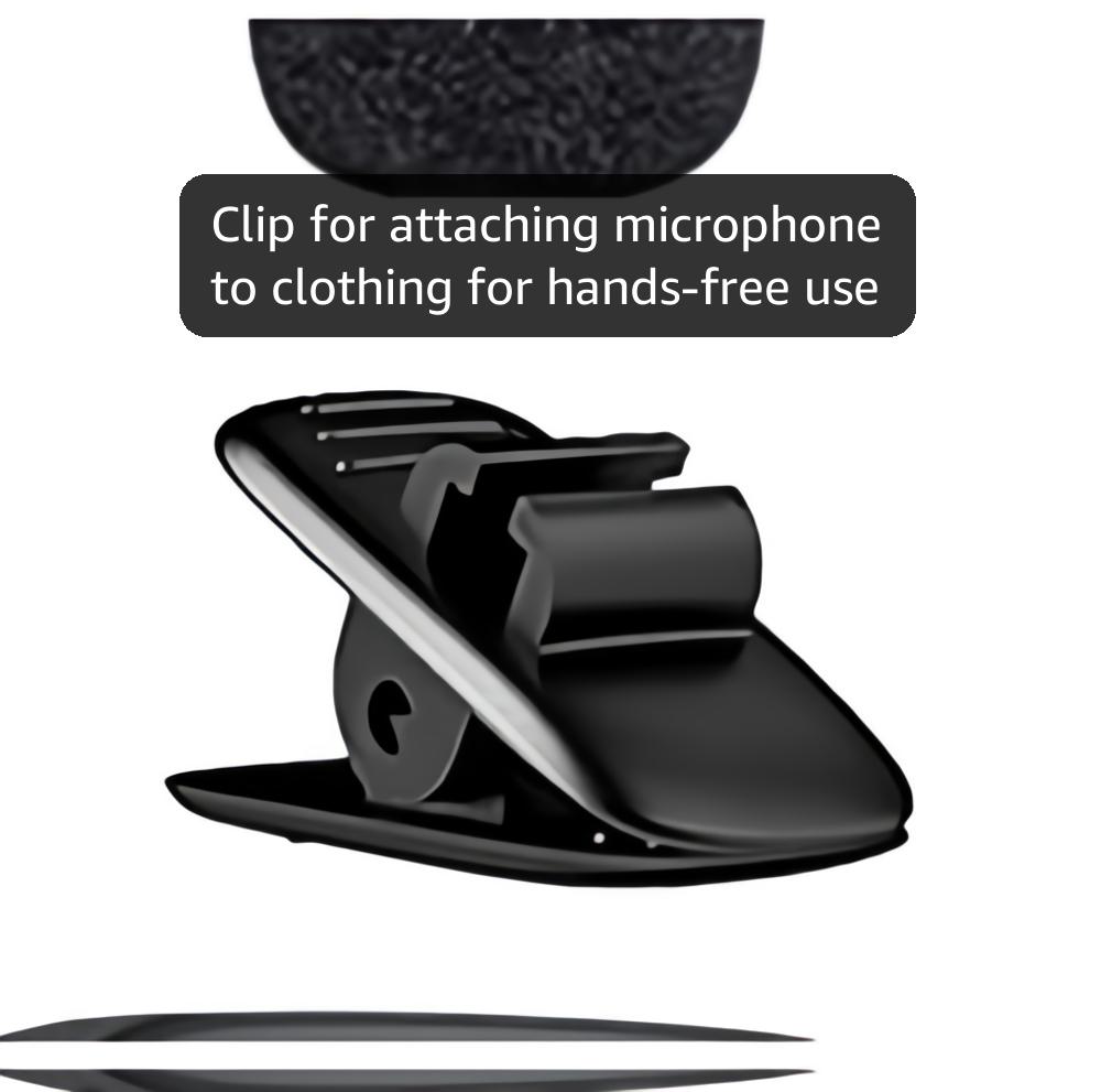 Professional Wireless Lavalier Microphone for iPhone 15(Above) and Android USB-C Device, Cordless Omnidirectional Clip Mic, Plug-Play Microphone for Interview Video Podcast Vlog YouTube
