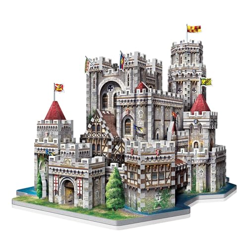 Wrebbit3D King Arthur's Camelot 3D Puzzle | 865 Jigsaw Puzzle Pieces | Castles and Cathedrals Collection