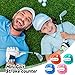 Simgoing 8 Pcs Golf Score Counter Transparent Golf Score Tracker Multi-Colored Mini Stroke Counters and Simple Attachment to Scorekeeper Glove with Touch Reset and Clip