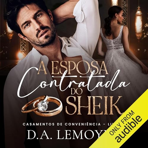 Diseño de la portada del título A Esposa contratada do Sheik [The Sheikh's Hired Wife]