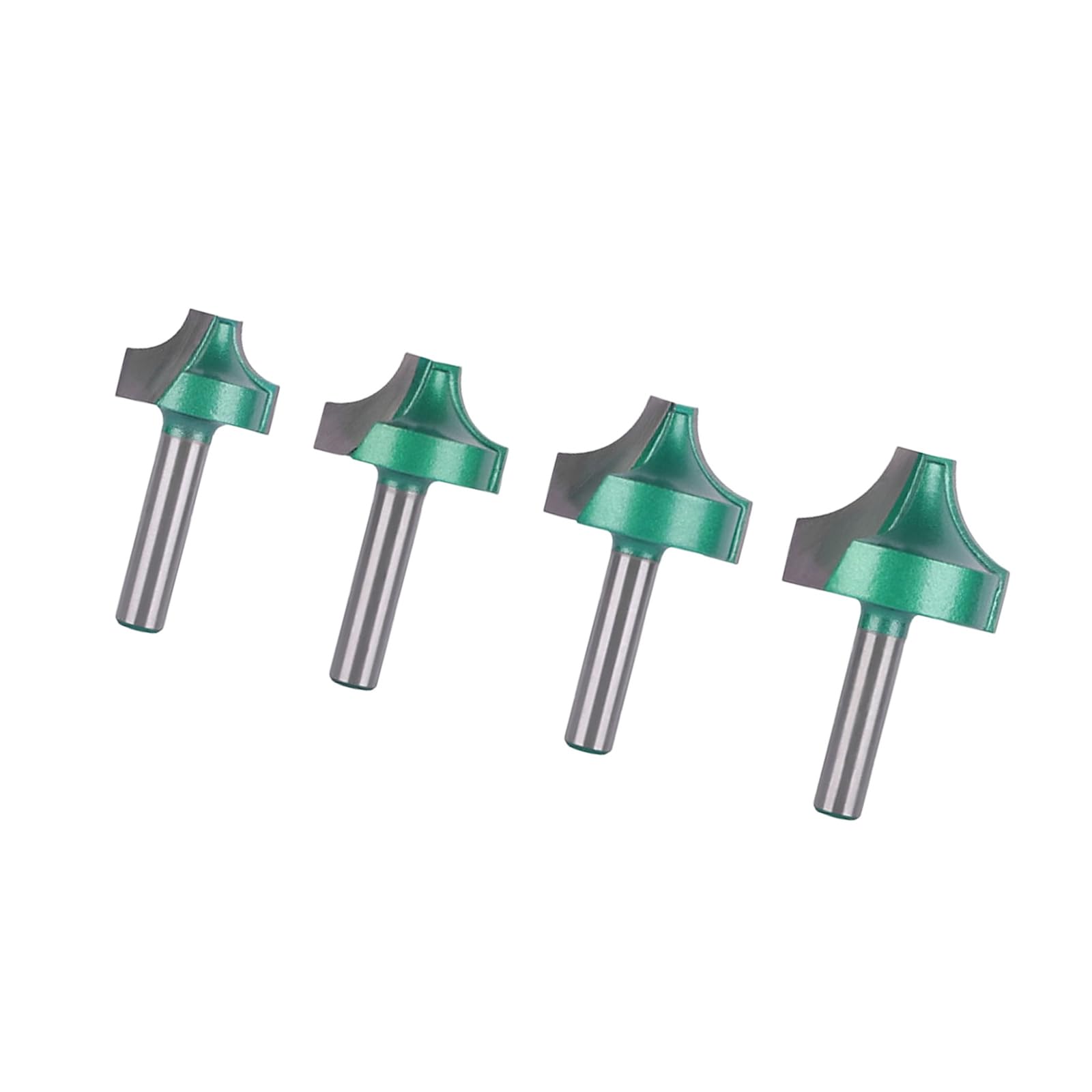 Zxfdsfdbnm 4 Piece Set Engraving Router Bit Set With Various Profile 8Mm Shank For Wood Composite Materials Engraving Tool For Metal