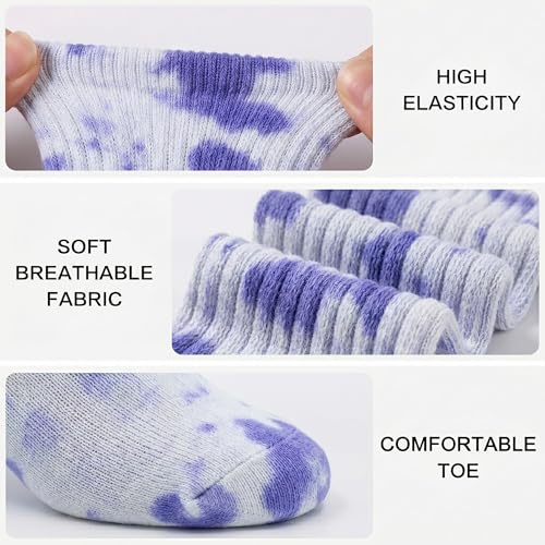 Image of COUVER Womens Scrunched Slouch Socks Soft Cotton Breathable Retro Crew or Knee High, Multiple Colors