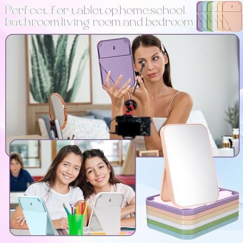 Espejo de maquillaje plegable Honeydak 32 piezas miniatura 7