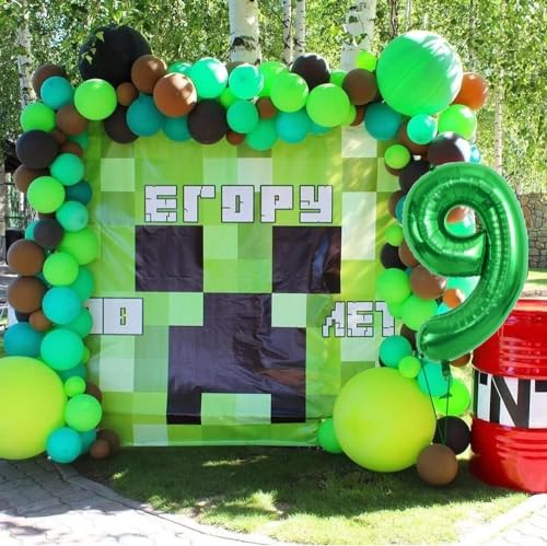 Image of TONIFUL 40 Inch Large Dark Green Number 16 Balloons Giant Digital 16 or 61 Helium Balloons, Foil Mylar Big Number Balloons for 16th or 61st Birthday Party 16th or 61st Anniversary Supplies Decorations
