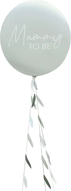 Ginger Ray Mummy to Be Babyparty Ballon mit botanischem Schwanz – Babyshower Gave Kurv